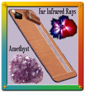 Bio-mat with infrared light, negative ion technology and amethyst