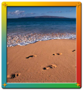 Life Coaching, Footsteps, God's Path, Path of Footsteps in the Sand